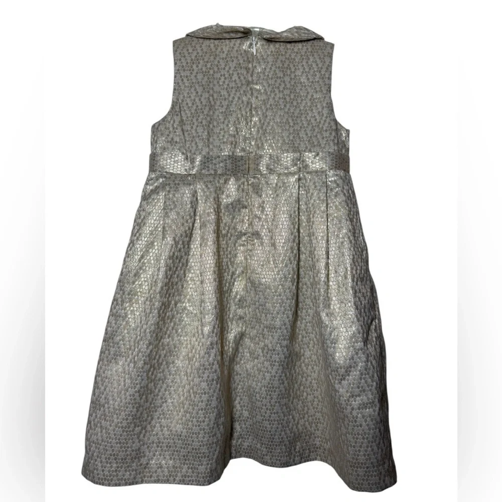 Gymboree Shimmering Metallic Gold Formal Party Dress-Size 5T